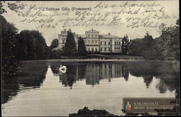 Pocztówka „Schloss Gülz (Pommern)