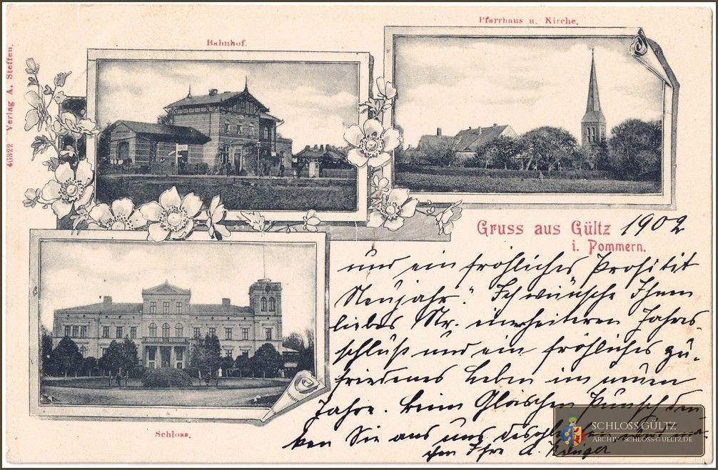 Pocztówka „Gruss aus Gültz i. Pommern