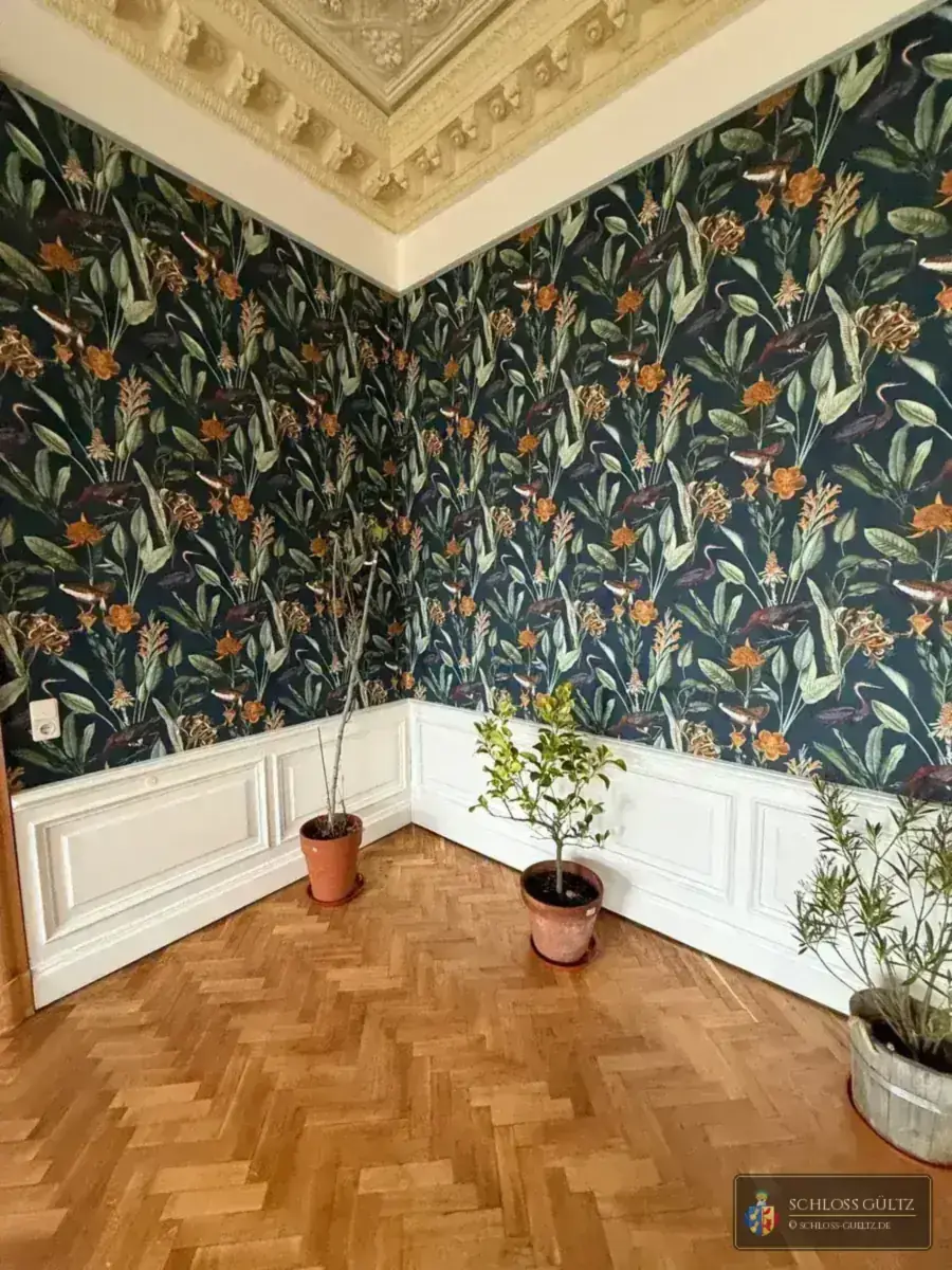 Salon botaniczny – zabytkowa tapeta