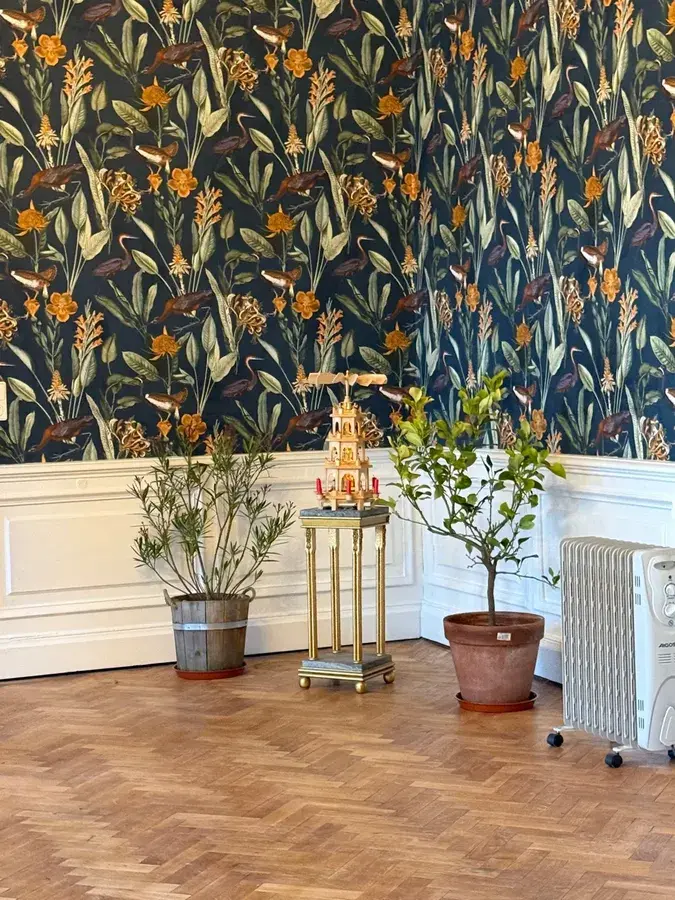 Botanischer Salon Wanddetail