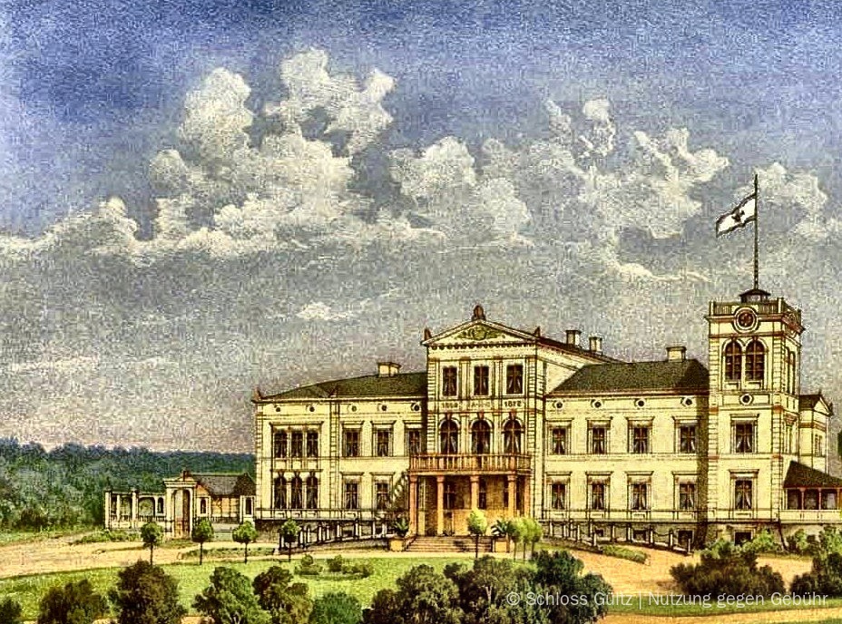 Schloss Gültz historisch · Duncker 1872
